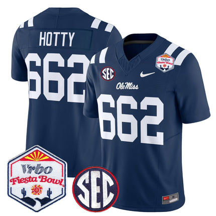 Men's Ole Miss Rebels 2026 The Fiesta Bowl Vapor Limited Jersey - All Stitched