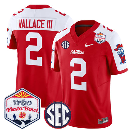 Men's Ole Miss Rebels 2026 The Fiesta Bowl Vapor Limited Jersey - All Stitched