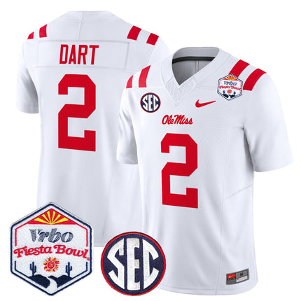 Men's Ole Miss Rebels 2026 The Fiesta Bowl Vapor Limited Jersey - All Stitched
