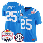 Powder Blue / #25 Rebels / S