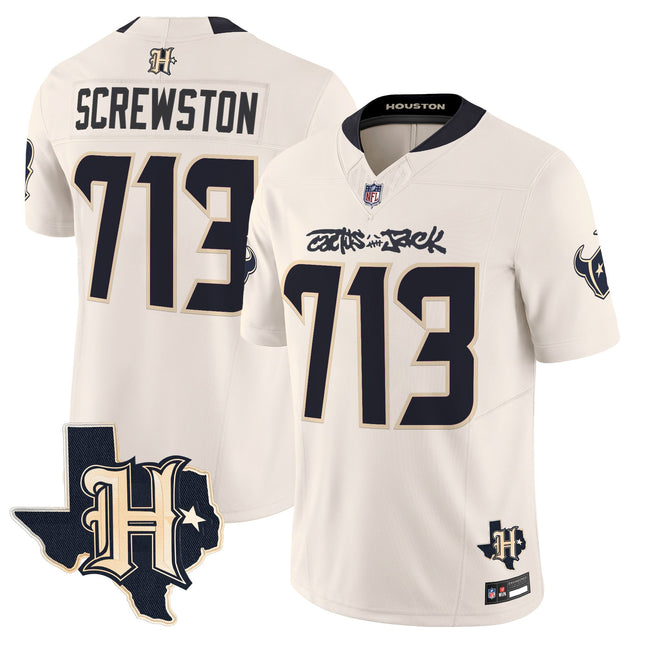 Men's Houston Texans x Cactus Jack Vapor Limited Jersey - All Stitched