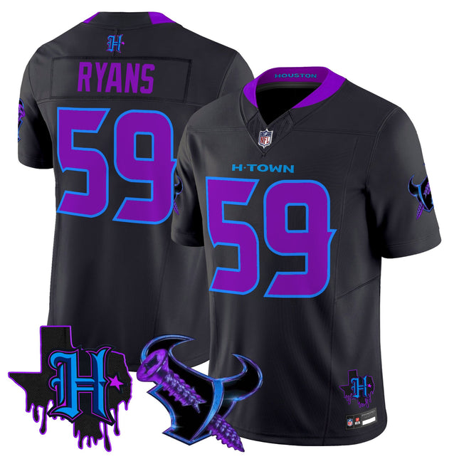 Men's Houston Texans DJ Screw Vapor Limited Jersey - All Stitched