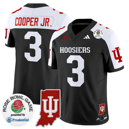 Men's Indiana Hoosiers 2025 Rose Bowl & Indiana State Patch Vapor Limited Jersey - All Stitched