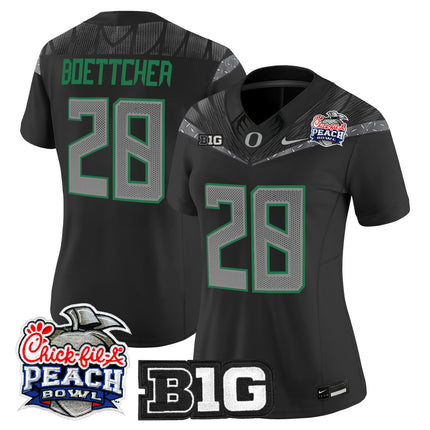 Women's Oregon Ducks 2026 Peach Bowl Vapor Limited Jersey - All Stitched