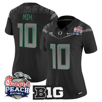 Women's Oregon Ducks 2026 Peach Bowl Vapor Limited Jersey - All Stitched