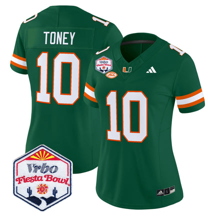 Women's Miami Hurricanes 2026 The Fiesta Bowl Vapor Limited Jersey - All Stitched