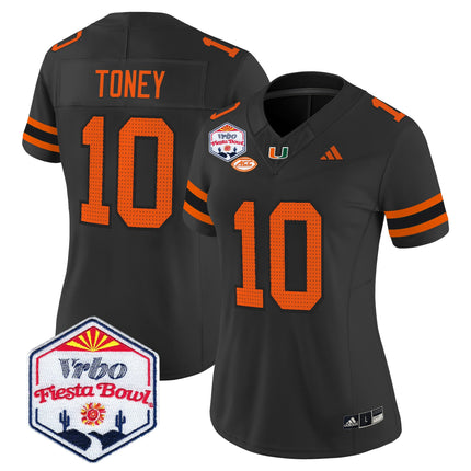 Women's Miami Hurricanes 2026 The Fiesta Bowl Vapor Limited Jersey - All Stitched