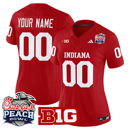 Indiana Hoosiers 2026 Peach Bowl Vapor Limited Custom Jersey - All Stitched