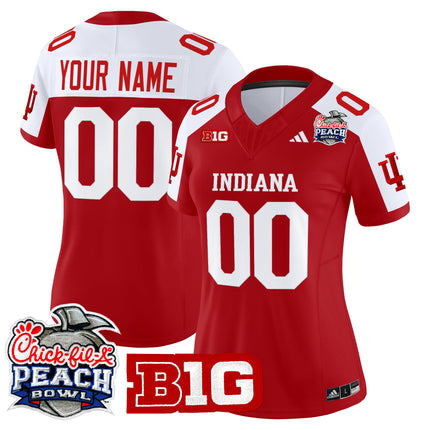 Indiana Hoosiers 2026 Peach Bowl Vapor Limited Custom Jersey - All Stitched