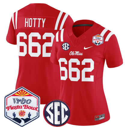 Women's Ole Miss Rebels 2026 The Fiesta Bowl Vapor Limited Jersey - All Stitched