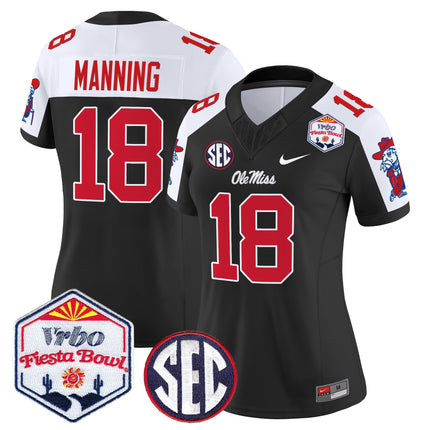 Women's Ole Miss Rebels 2026 The Fiesta Bowl Vapor Limited Jersey - All Stitched