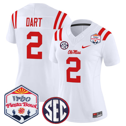 Women's Ole Miss Rebels 2026 The Fiesta Bowl Vapor Limited Jersey - All Stitched