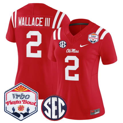 Women's Ole Miss Rebels 2026 The Fiesta Bowl Vapor Limited Jersey - All Stitched