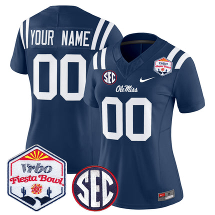 Ole Miss Rebels 2026 The Fiesta Bowl Vapor Limited Custom Jersey - All Stitched