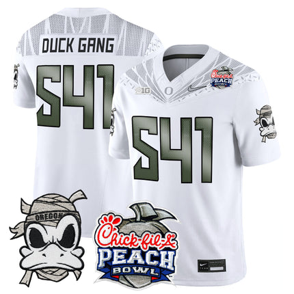 Men's Oregon Ducks "Mummy Duck" Vapor Limited Jersey - 2026 Peach Bowl Patch - All Stitched
