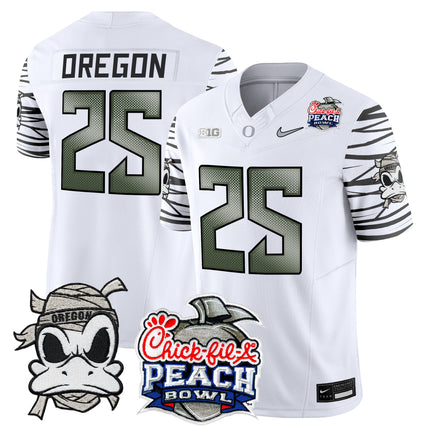 Men's Oregon Ducks "Mummy Duck" Vapor Limited Jersey - 2026 Peach Bowl Patch - All Stitched