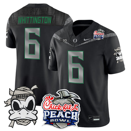 Men's Oregon Ducks "Mummy Duck" Vapor Limited Jersey - 2026 Peach Bowl Patch - All Stitched