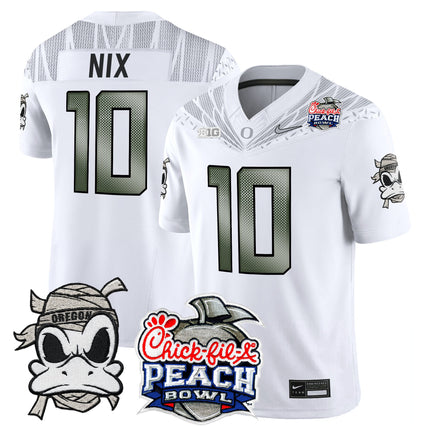 Men's Oregon Ducks "Mummy Duck" Vapor Limited Jersey - 2026 Peach Bowl Patch - All Stitched