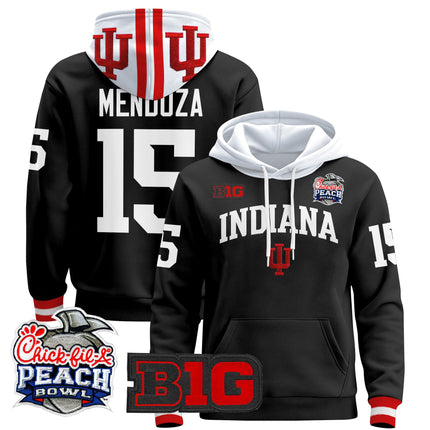 Men's Indiana Hoosiers 2026 Peach Bowl Premium Pullover Hoodie - All Stitched