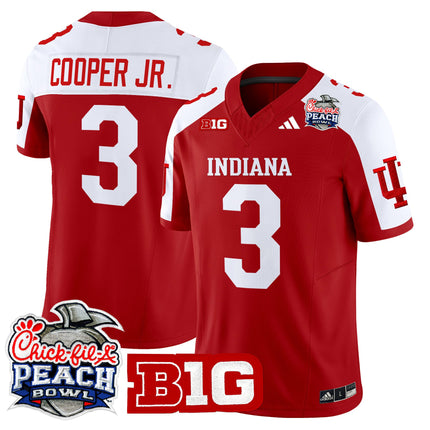 Men's Indiana Hoosiers 2026 Peach Bowl Vapor Limited Jersey V2 - All Stitched