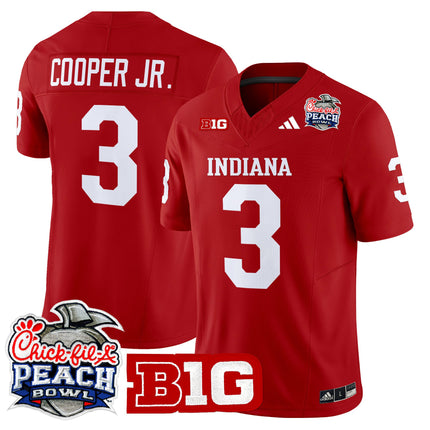 Men's Indiana Hoosiers 2026 Peach Bowl Vapor Limited Jersey V2 - All Stitched