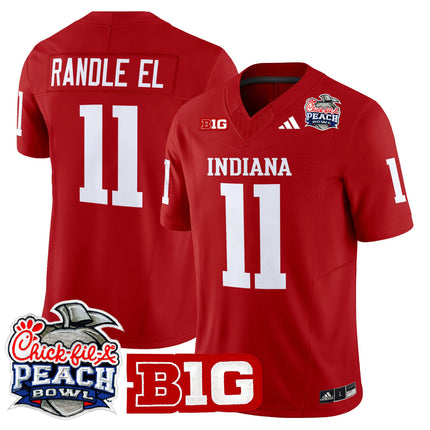 Men's Indiana Hoosiers 2026 Peach Bowl Vapor Limited Jersey V2 - All Stitched