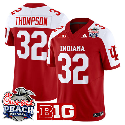 Men's Indiana Hoosiers 2026 Peach Bowl Vapor Limited Jersey V2 - All Stitched
