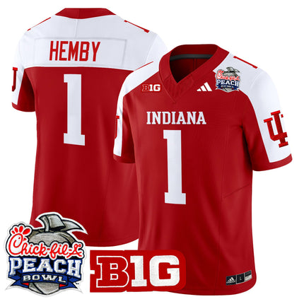 Men's Indiana Hoosiers 2026 Peach Bowl Vapor Limited Jersey V2 - All Stitched