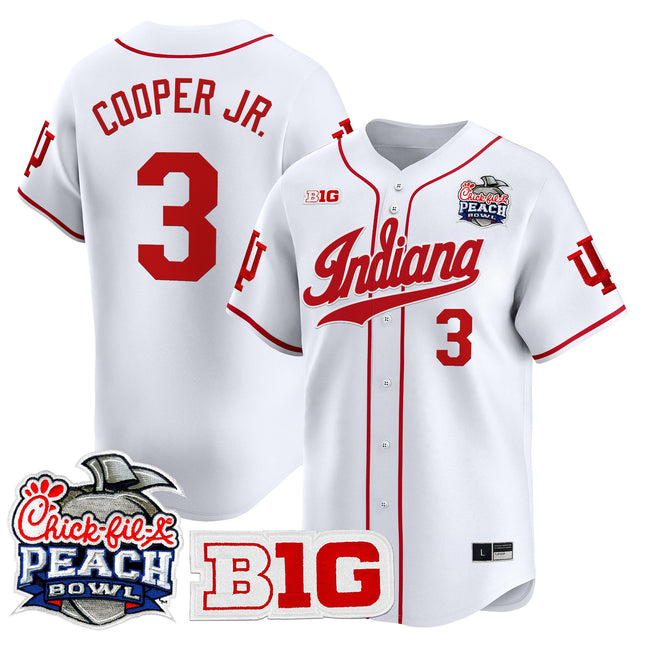 Men's Indiana Hoosiers 2026 Peach Bowl Vapor Baseball Jersey - All Stitched