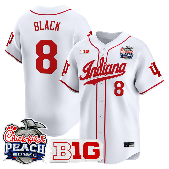 Men's Indiana Hoosiers 2026 Peach Bowl Vapor Baseball Jersey - All Stitched