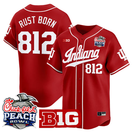 Men's Indiana Hoosiers 2026 Peach Bowl Vapor Baseball Jersey - All Stitched