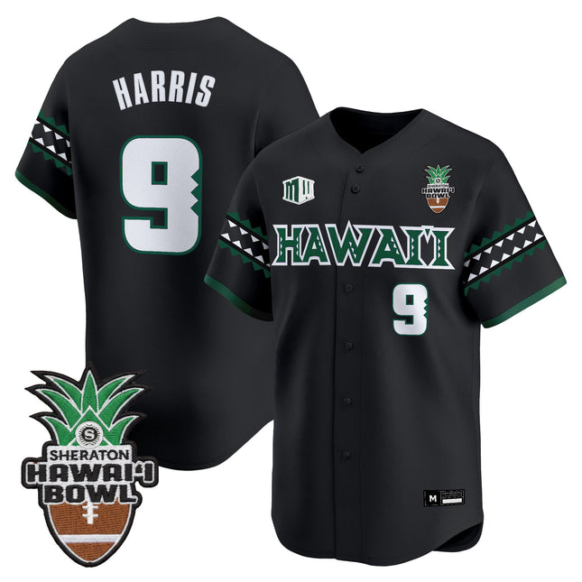 Men's Hawai'i Rainbow Warriors 2025 Hawai'i Bowl Vapor Baseball Jersey - All Stitched