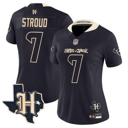 Women's Houston Texans x Cactus Jack Vapor Limited Jersey - All Stitched