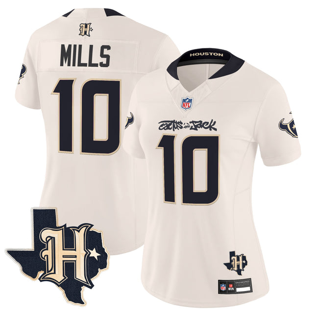 Women's Houston Texans x Cactus Jack Vapor Limited Jersey - All Stitched