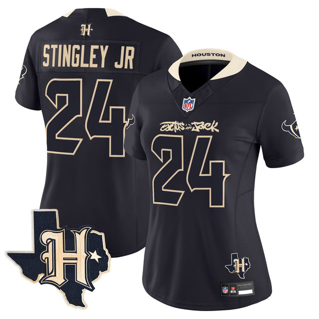 Women's Houston Texans x Cactus Jack Vapor Limited Jersey - All Stitched