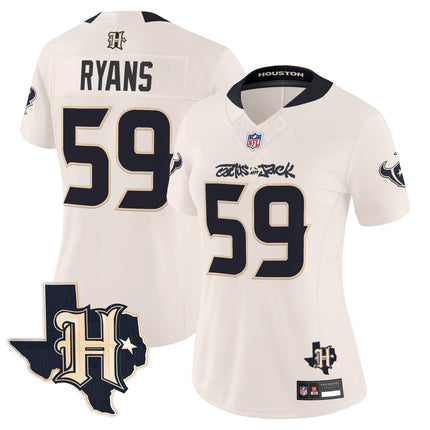 Women's Houston Texans x Cactus Jack Vapor Limited Jersey - All Stitched