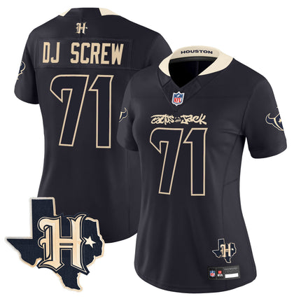 Women's Houston Texans x Cactus Jack Vapor Limited Jersey - All Stitched