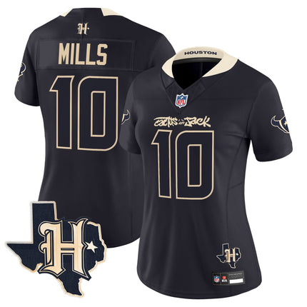 Women's Houston Texans x Cactus Jack Vapor Limited Jersey - All Stitched
