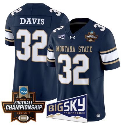 Men's Montana State Bobcats 2026 Football Championship Vapor Limited Jersey - All Stitched