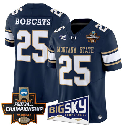 Men's Montana State Bobcats 2026 Football Championship Vapor Limited Jersey - All Stitched