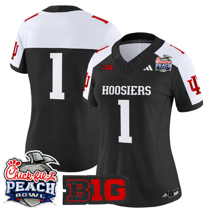 Women's Indiana Hoosiers 2026 Peach Bowl Vapor Limited Jersey V2 - All Stitched