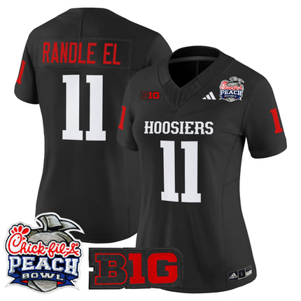 Women's Indiana Hoosiers 2026 Peach Bowl Vapor Limited Jersey V2 - All Stitched