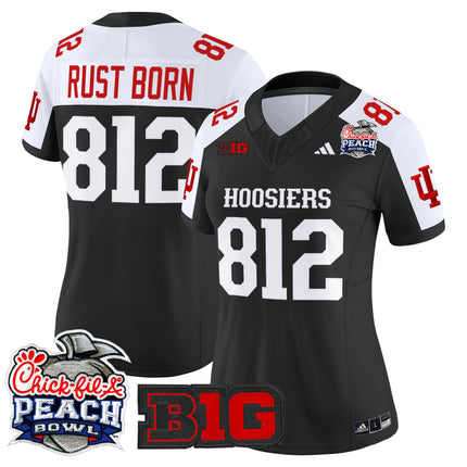 Women's Indiana Hoosiers 2026 Peach Bowl Vapor Limited Jersey V2 - All Stitched