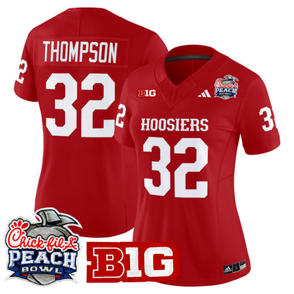 Women's Indiana Hoosiers 2026 Peach Bowl Vapor Limited Jersey V2 - All Stitched