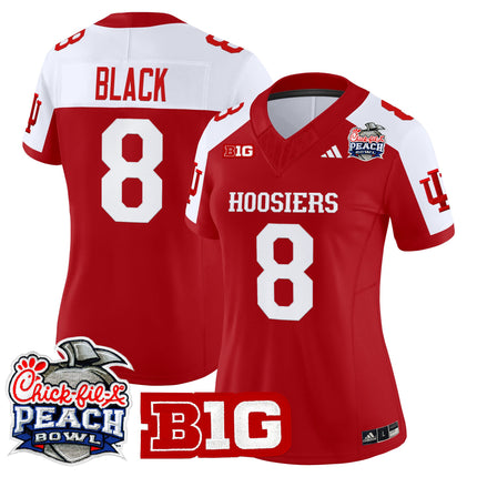 Women's Indiana Hoosiers 2026 Peach Bowl Vapor Limited Jersey V2 - All Stitched