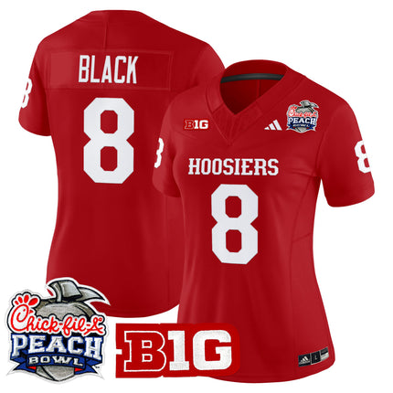 Women's Indiana Hoosiers 2026 Peach Bowl Vapor Limited Jersey V2 - All Stitched