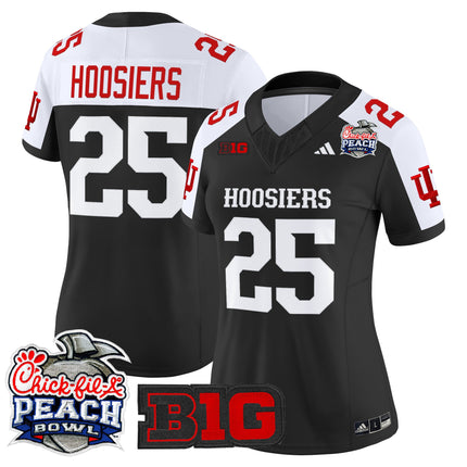 Women's Indiana Hoosiers 2026 Peach Bowl Vapor Limited Jersey V2 - All Stitched