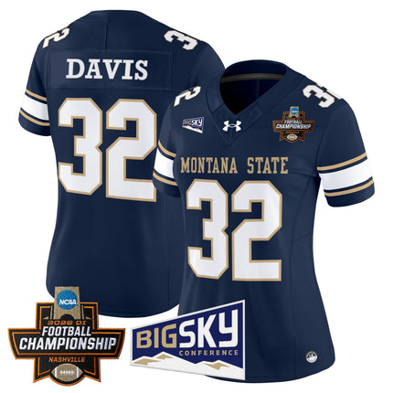 Women's Montana State Bobcats 2026 Football Championship Vapor Limited Jersey - All Stitched