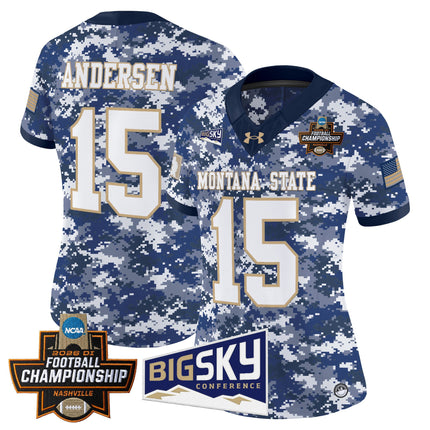 Women's Montana State Bobcats 2026 Football Championship Vapor Limited Jersey - All Stitched