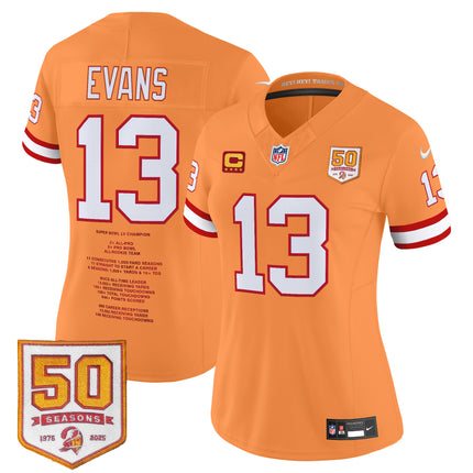 #13 Mike Evans Tampa Bay Buccaneers "Franchise Legend" Vapor Limited Jersey - Stitched